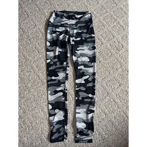 Reebok Womens High-Rise Camouflage Activewear‎ Leggings Small EUC